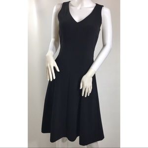 H&M Black Sleeveless Fit & Flare Dress New Size 6